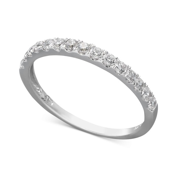 Cubic Wedding Band Ring (1 ct. ) in 14k White or Yellow Gold