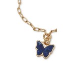 Gold-Tone Butterfly Charm Slider Bracelet