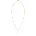 Cubic Sleek Cross Pendant In Plate