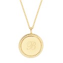 14K Gold Plated Initial Pendant