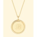 14K Gold Plated Initial Pendant