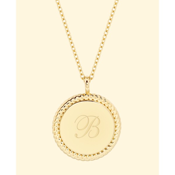 14K Gold Plated Initial Pendant