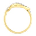 Interlocking Loop Ring (1/4 ct. ) in 14k Gold-Plated