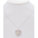 Two-Tone Heart Pendant Necklace in and 10k Gold