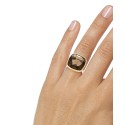  Smoky Quartz (20-1/5 ct. ) Ring in & 18k Gold