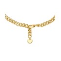 Cubic Pave Three Charm Chain Bracelet in 14K Gold-Plated