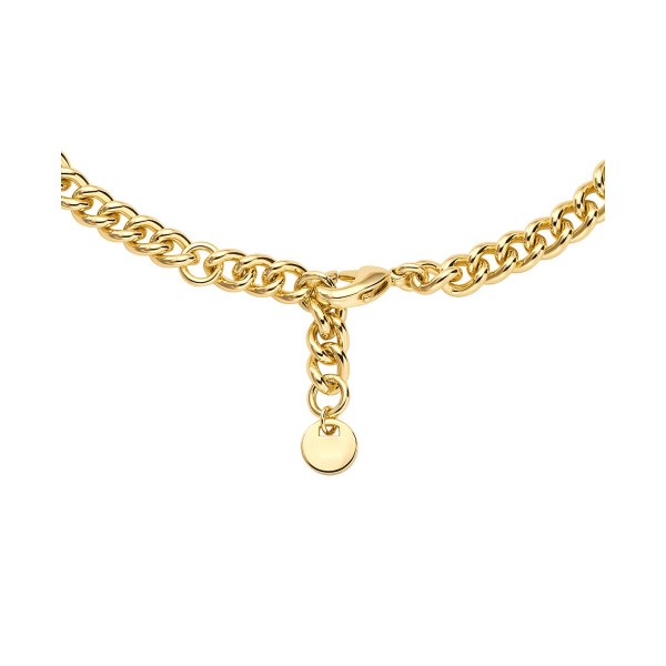 Cubic Pave Three Charm Chain Bracelet in 14K Gold-Plated