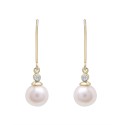 Cultured with Earrings in 14K Yellow Gold