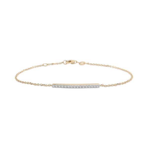 Bar Bracelet (1/10 ct. ) in 14k Gold