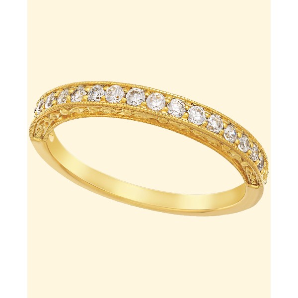 Milgrain Band (1/4 ct. ) in 14k Gold or 14k White Gold