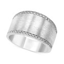  Satin Finish Statement Ring (1/8 ct. ) in