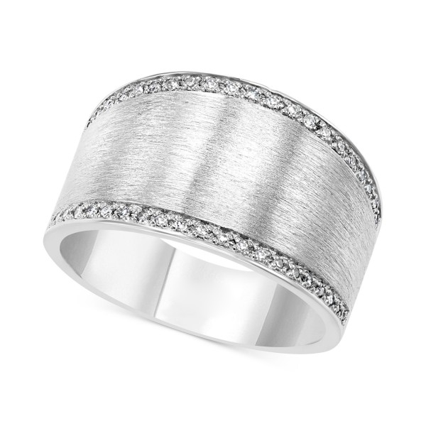  Satin Finish Statement Ring (1/8 ct. ) in