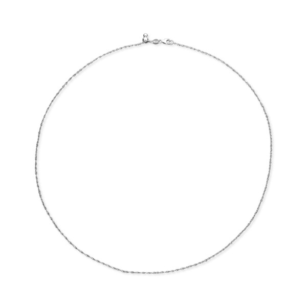 14k White Gold Necklace (1-1/6mm), 16-20