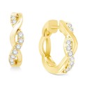 Braided Hoop Earrings (1/5 ct. ) in 14k Yellow or Gold