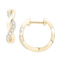 Braided Hoop Earrings (1/5 ct. ) in 14k Yellow or Gold