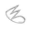 Lightning Bolt Ring (1/6 ct. ) in 10k Gold Or White Gold