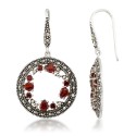 (1-5/8 ct. ) & Marcasite Earrings in