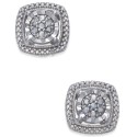 Cluster Plate Stud Earrings (1/10 ct. ) in