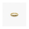 Gold Twist Ring - Rope Slim