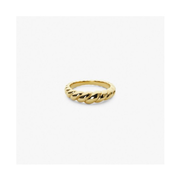 Gold Twist Ring - Rope Slim