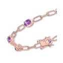 Amethyst Rope Bracelet (3-1/2 ct. ) in Gold-Plated 