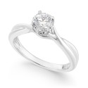 Solitaire Engagement Ring (1/3 c.t. ) in 14k White Gold