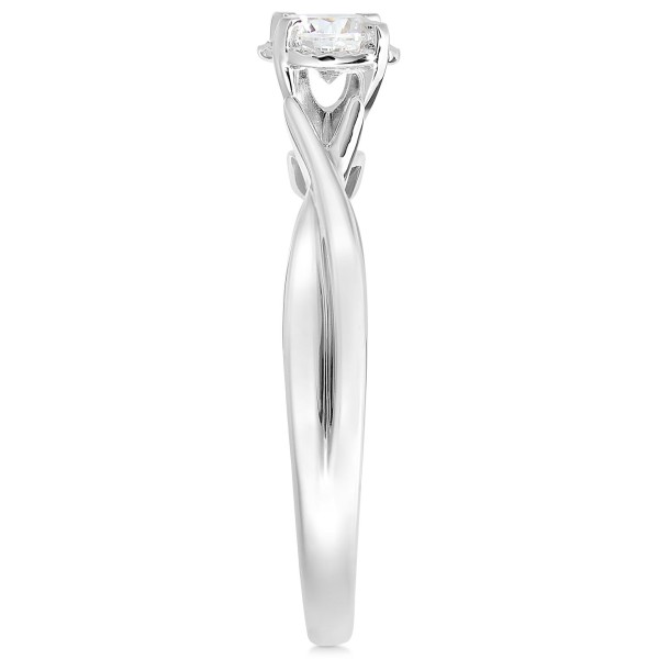 Solitaire Engagement Ring (1/3 c.t. ) in 14k White Gold