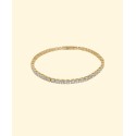 Gold-Tone Cubic Tennis Bracelet