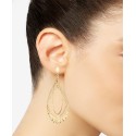 Textured Multi-Teardrop Drop Earrings in 14k Gold-Plated