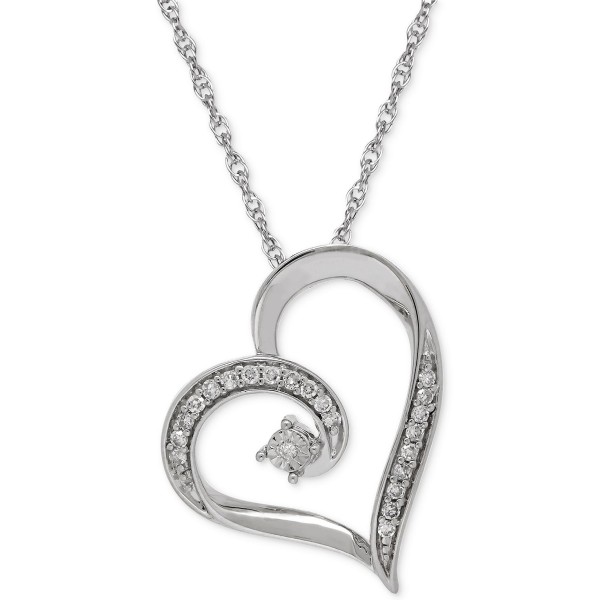 Heart Pendant Necklace (1/10 ct. ) in