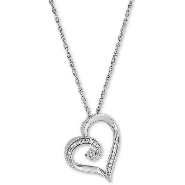 Heart Pendant Necklace (1/10 ct. ) in