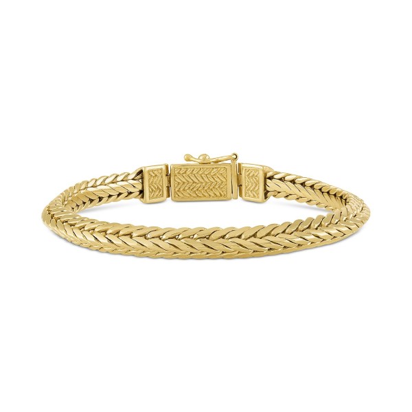 Woven Bracelet in 14k Gold-Plated 