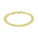 Four Row Bead Chain Bracelet in 18k Gold-Plated 