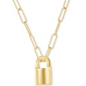 Padlock Paperclip Pendant 18