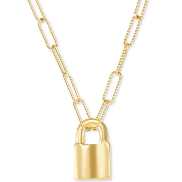 Padlock Paperclip Pendant 18