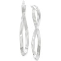 Polished Infinity Drop Earrings In