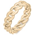 Chain Statement Ring in Gold Vermeil