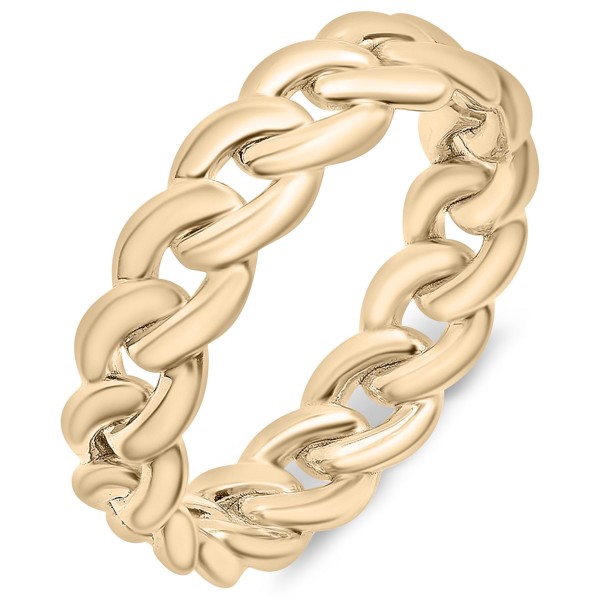 Chain Statement Ring in Gold Vermeil