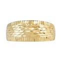 Polished Cut Dome Ring in 10K Yellow Gold