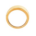 Polished Cut Dome Ring in 10K Yellow Gold