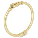 Horseshoe Hook Bangle Bracelet in 14k Gold-Plated