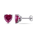 (5 1/2 ct. ) Heart Stud Earrings in