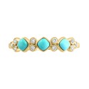  Turquoise & (1/10 ct. ) Ring in 14k Gold