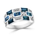  Blue & White Statement Ring (2-3/4 ct. ) in