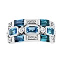  Blue & White Statement Ring (2-3/4 ct. ) in