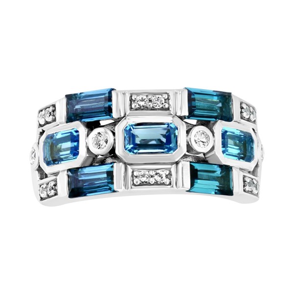  Blue & White Statement Ring (2-3/4 ct. ) in