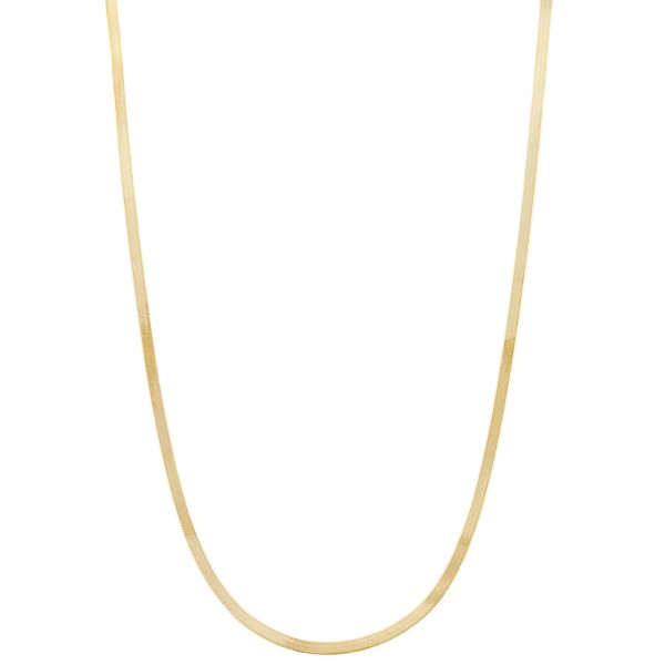 Herringbone Chain Necklace in 10k Gold, 16