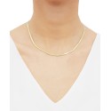 Herringbone Chain Necklace in 10k Gold, 16