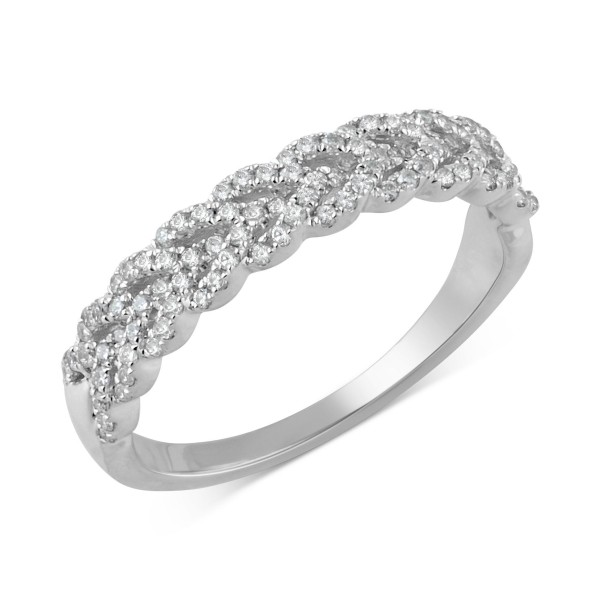 Braid Band (1/3 ct. ) in 14k Gold, White Gold or Gold