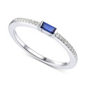 Sapphire (1/5 ct. ) & (1/20 ct. ) Ring in 